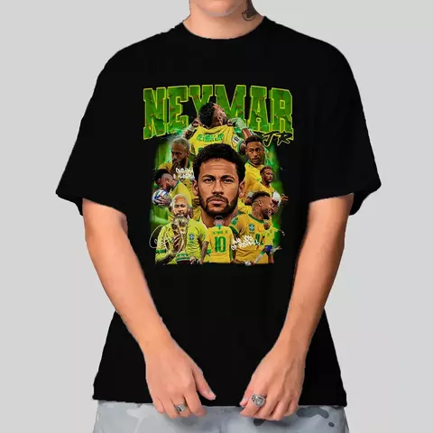 Camiseta Masculina Oversized Neymar Brasil