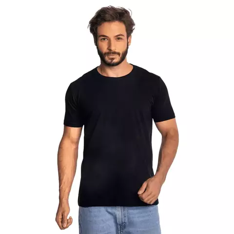 Camiseta Masculina Básica Lisa Algodão Premium Abuzze