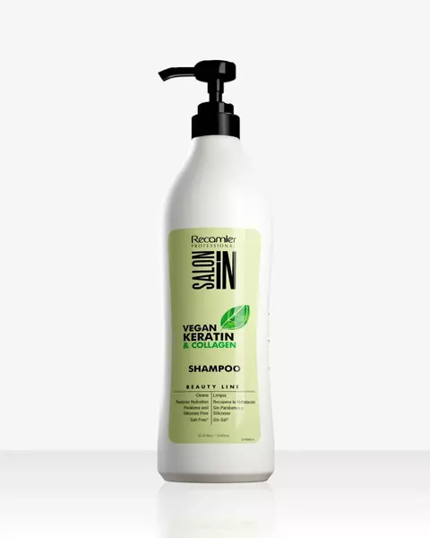 Shampoo Vegan Keratin & Collagen / 1000Ml ++ Recamier - comprar en línea