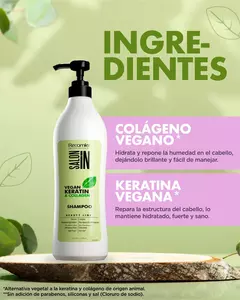 Shampoo Vegan Keratin & Collagen / 1000Ml ++ Recamier en internet