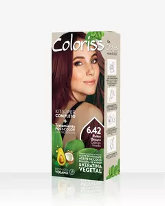 Tinte # 6.42 Rubio Oscuro Cobrizo Irisado Coloriss