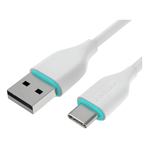 Jwcom Cabo Usb Tipo C Branco Universal Fast Charging 3 Metros