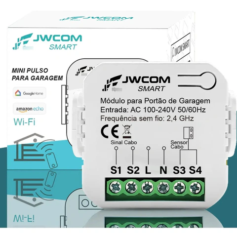Módulo Smart Wi-fi Portão De Garagem Jwcom + Sensor Abertura