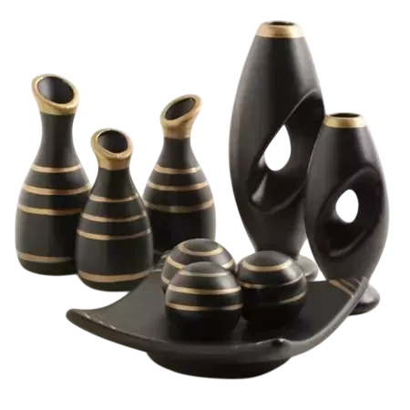 Jogo de Cerâmica Completo Para Decoração Casa