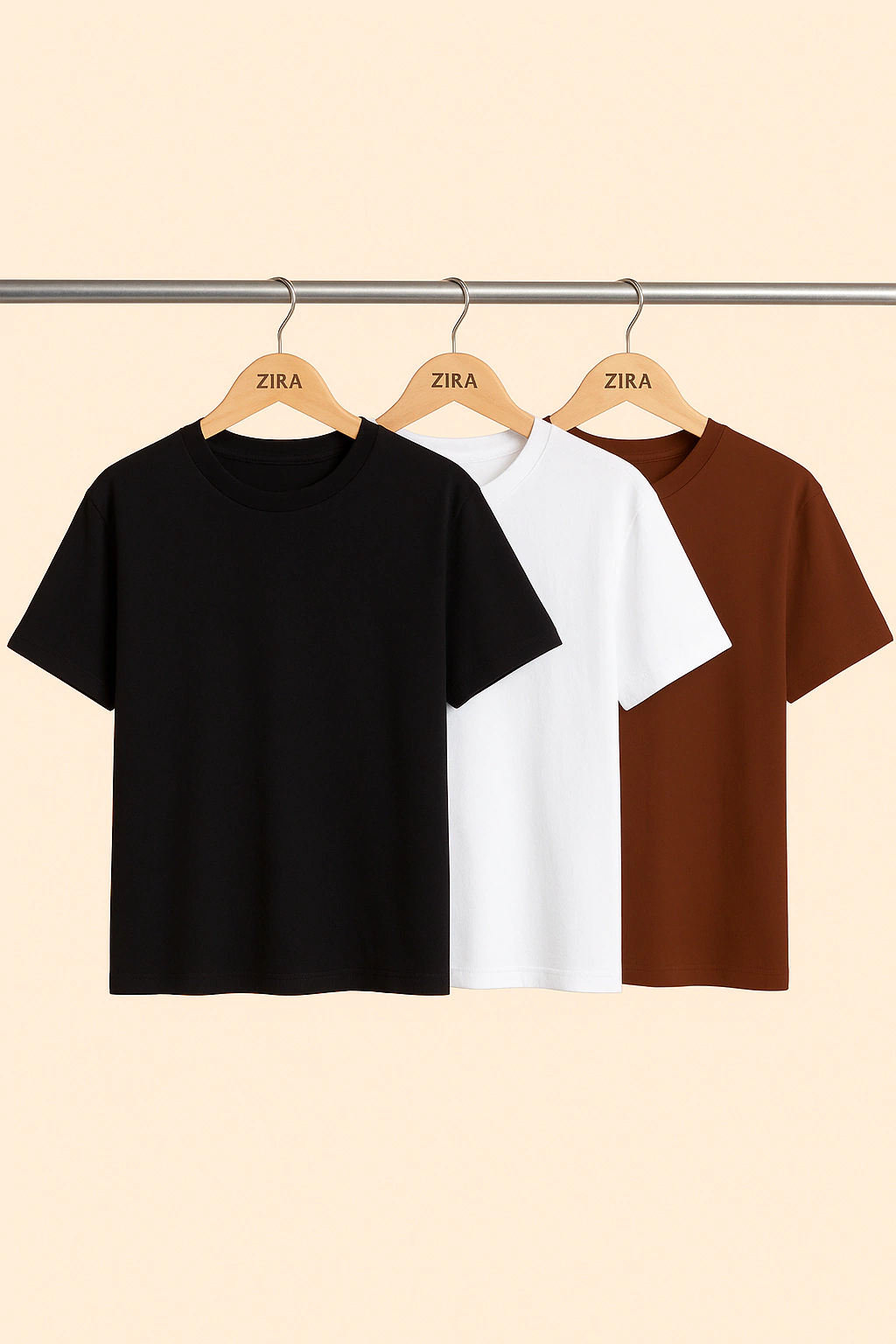 Pack remeras premium puro algodón x3 - [Colores a elección]