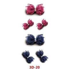 Uma Cartela Tatuagem Temporária Com 6 Adesivos Laços 3D-20