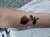 Uma Cartela Tatuagem Temporária Com 10 Adesivos Botão De Rosa E Borboletas 3D-10 na internet