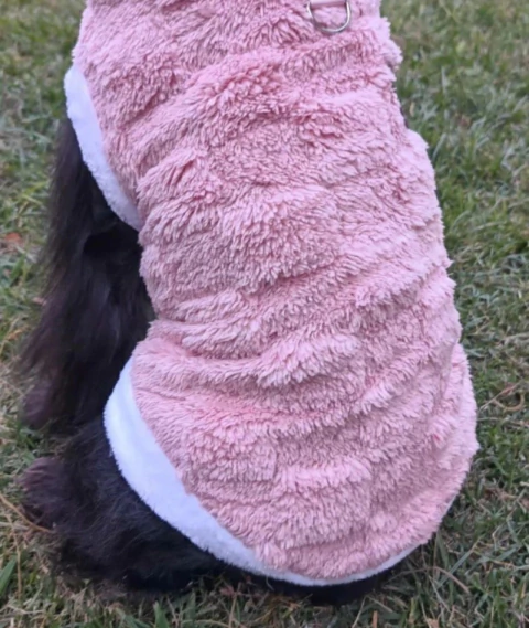 Chaleco Soft Peluche con Arnés Integrado - Rosa Vintage - comprar online