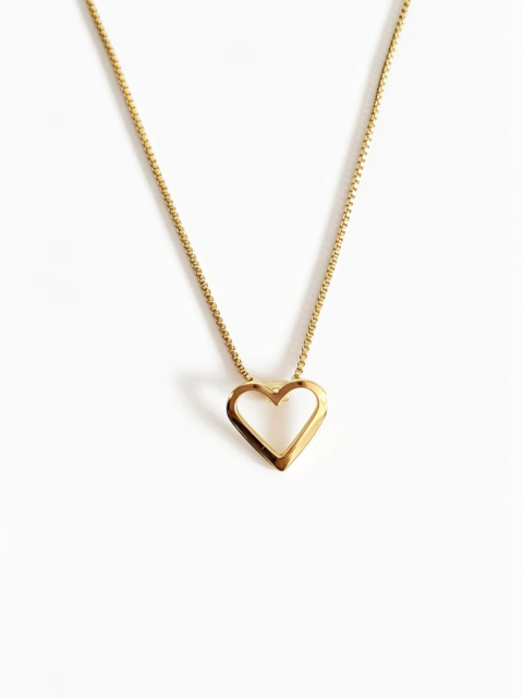 Colar Alana Coração Minimalista Ouro