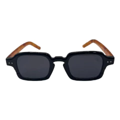 AMANDA - ACETATO | PRETO HASTE TARTARUGA | LENTE PRETA C4