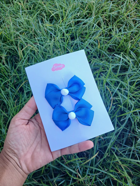 Duplinha Bianca azul com pompom P