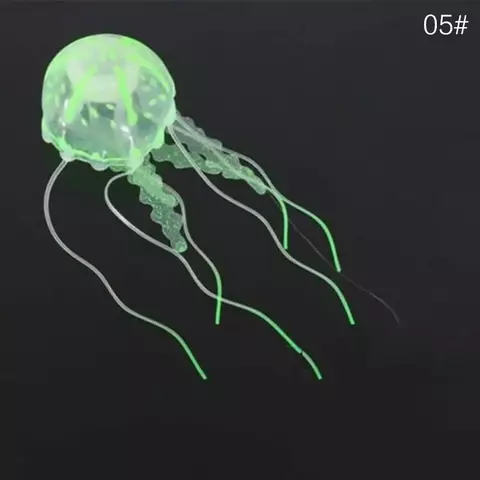 Nadar efeito brilhante água-viva decoração artificial do tanque de peixes subaqu