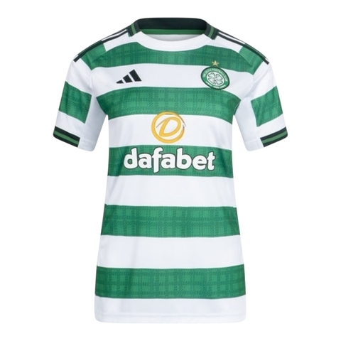 Camisa Celtic I 25/26 - Torcedor Adidas Feminina - Branca e verde