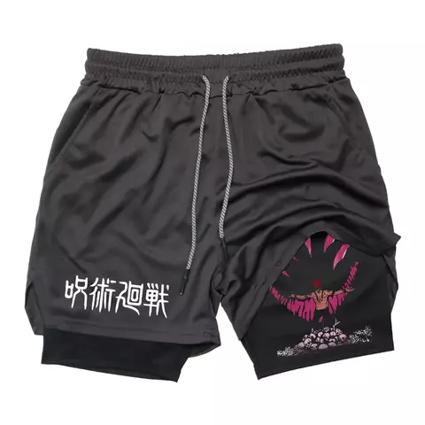 shorts esportivo estampa Jujutsu Kaisen