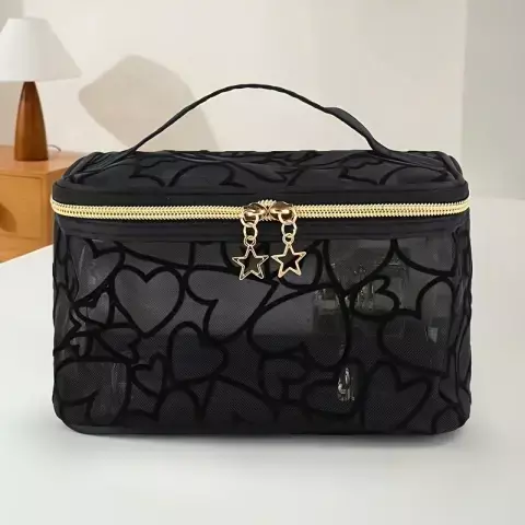 Bolsa de maquillaje corazones