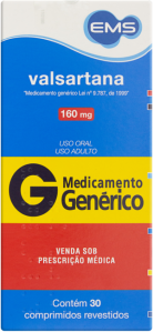 VALSARTANA 160MG 30CP REV - comprar online