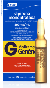 DIPIRONA 500MG/ML INJ AMP 2ML - comprar online