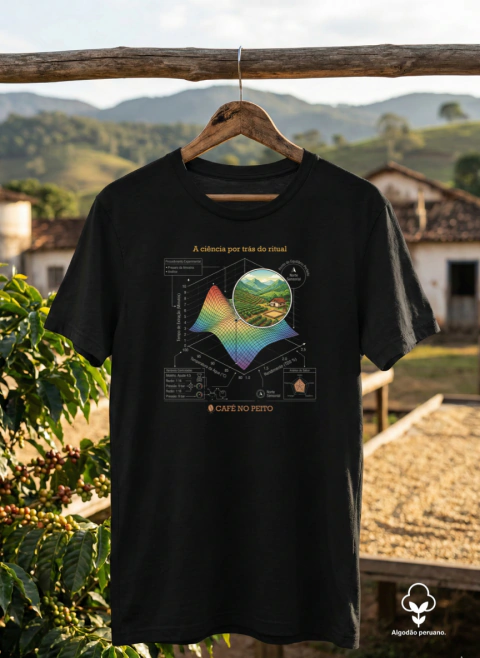 Camiseta - Ciência e Ritual - Algodão Peruano