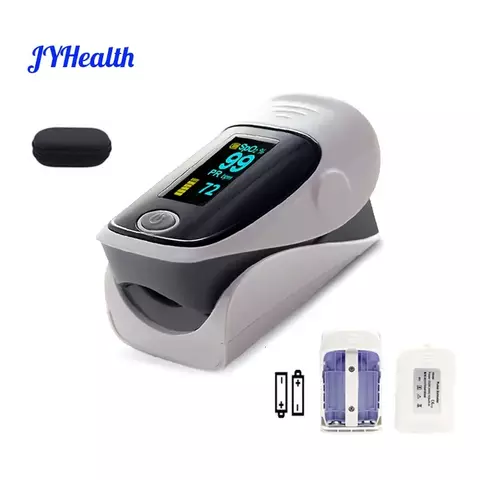 JYHealth Oxímetro digital de pulso de dedo OLED pulsioximetro médico SPO2 PR PI