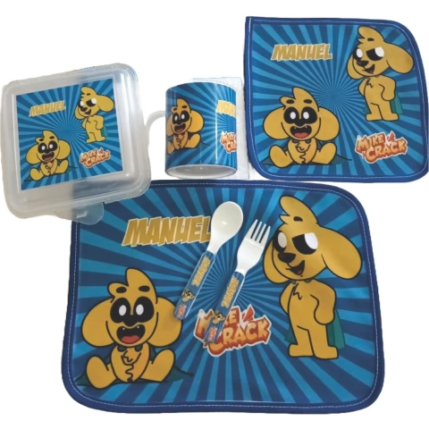 Set de Jardin + Lunchera + cubiertos todo Personalizado