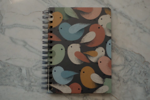 Caderno A5 . Passarinho