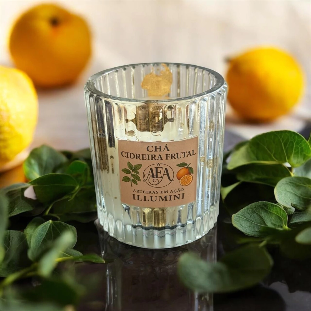 Vela aromática premium Chá cidreira frutal 160g