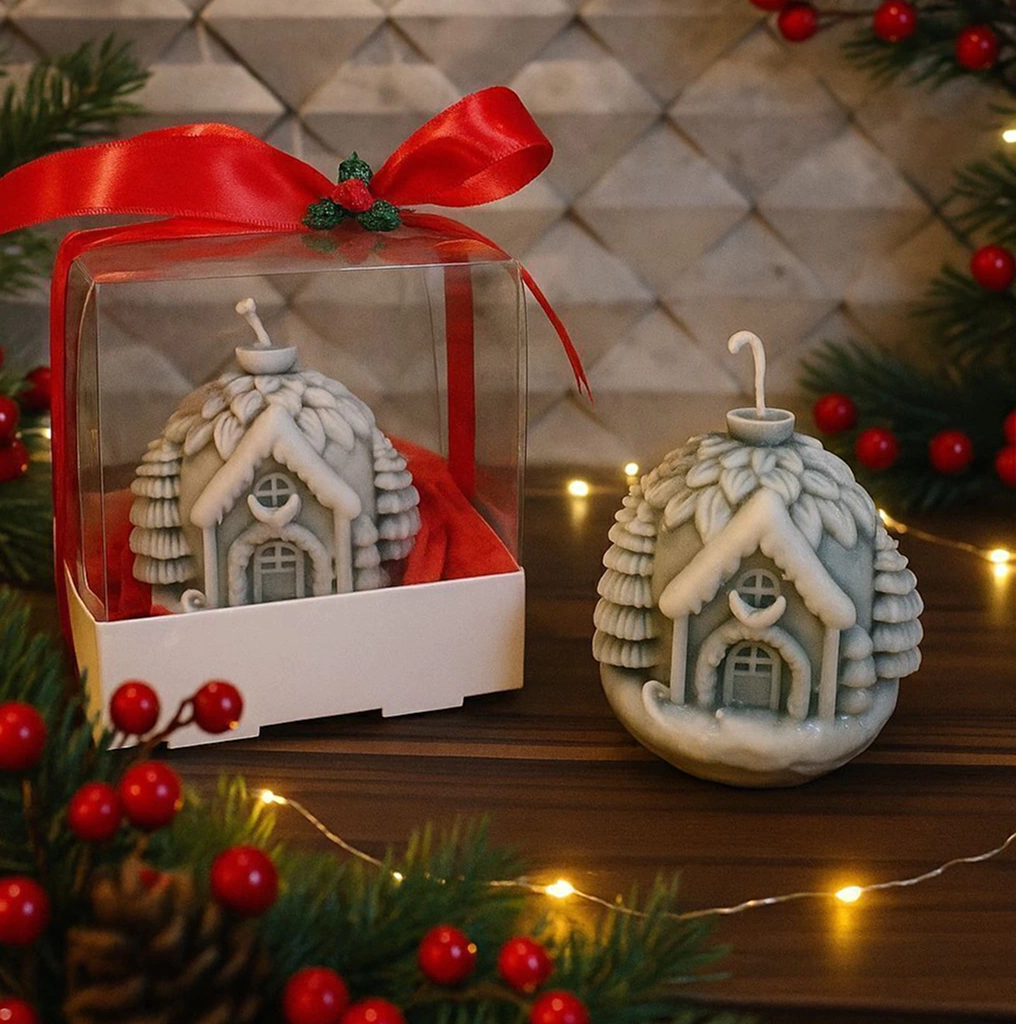 Vela Casinha Iluminada