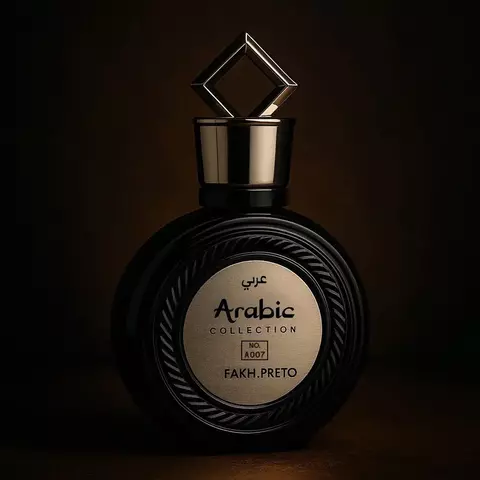 Perfume Árabe Masculino Fakhar Preto A007 – 25ml – Aromático Amadeirado