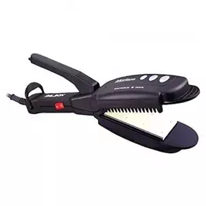 Prancha Alisadora Profissional de Cabelo Cerâmica Íons Pente Bivolt (Ref. 8621)
