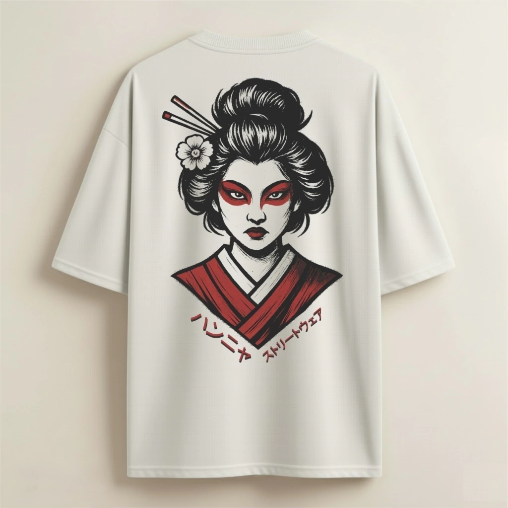 Camiseta Oversized Gueixa