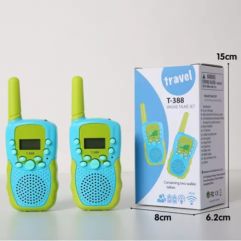 2 Pçs/set Walkie Talkie Recarregável de Longo Alcance Jogo Ao Ar Livre Rádio Bri
