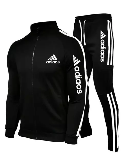 2025 Novo Conjunto de Agasalho com zíper Masculino