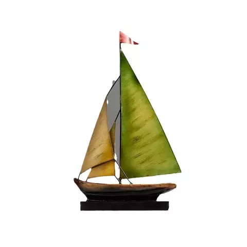 Miniatura de Navio Decorativo em Metal – Ornamento Moderno de Luxo para Sala, Escritório e Aparadores - comprar online