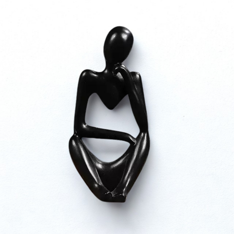 Escultura O Pensador Abstrato – Decoração Moderna em Resina - comprar online