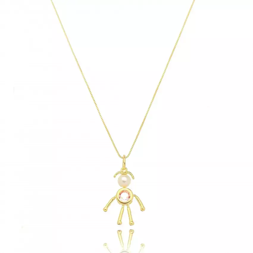 Colar Menina Pérola