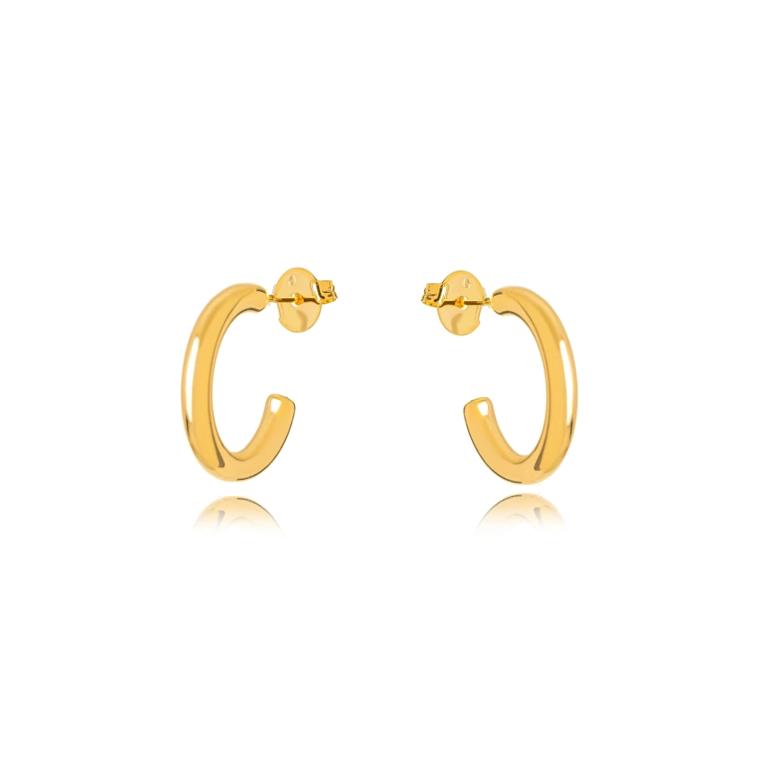 Brinco Semijoia Argola Lisa