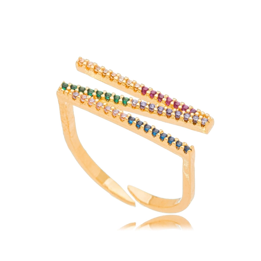 Anel Letra N Colorido