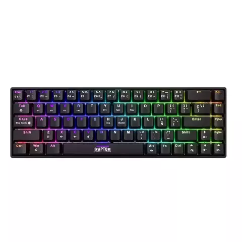Teclado Raptor Fireclaw M68 Mecanico 60 Retroiluminado