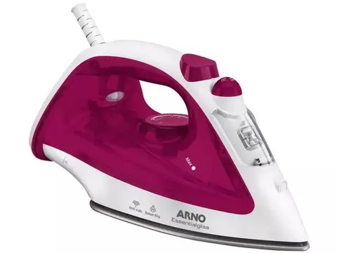 Ferro de Passar Roupa a Vapor Arno Essentialgliss Rosa e Branco - 110V