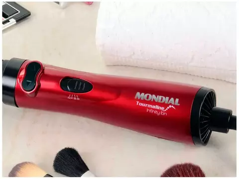 Escova Rotativa Mondial ER-03 Modeladora C/Ions 2 Velocidades 110V