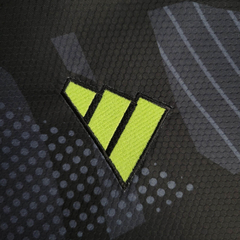 Camisa Seleção da Argentina Goleiro 24/25 - Torcedor Adidas Masculina - Preta com detalhes laranja e amarelo - EM SPORTS