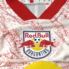 Camisa Red Bull Bragantino I 24/25 - Torcedor Feminina - Branca com detalhes em vermelho - EM SPORTS