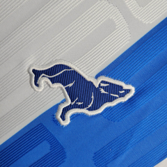 Camisa Paysandu I 24/25 - Torcedor Lobo Masculina - Branca com listra em azul - EM SPORTS