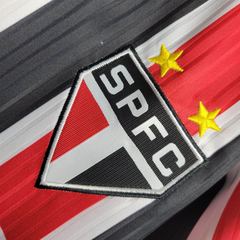 Camisa Retrô São Paulo II 1997 - Adidas Masculina - Vermelha e preta - EM SPORTS