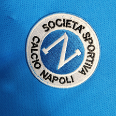 Camisa Retrô Napoli I 1988/1989 - Ennere Masculina - Azul - EM SPORTS