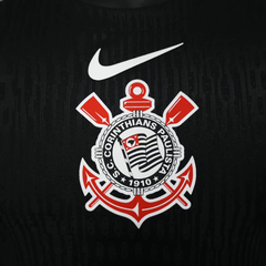 Camisa Corinthians II 25/26 - Jogador Nike Masculina - Preta e branca - EM SPORTS