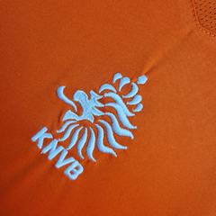 Camisa Retrô Seleção da Holanda I 2004 - Masculina Nike - Laranja com detalhes em branco - loja online