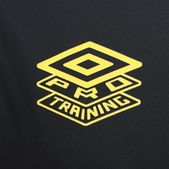 Camisa Santos Treino 25/26 - Torcedor Umbro Masculina - Preta com detalhes em amarelo - EM SPORTS