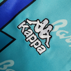 Camisa Retrô Barcelona II 95/97 - Masculina Kappa - Azul com detalhes em vermelho - EM SPORTS