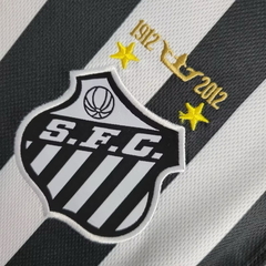 Imagem do Camisa Retrô Santos II 2012/13 - Masculina Nike - Preta com listras brancas